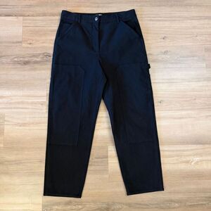 Aritzia Wilfred Free Woman’s High Rise Black Utility Pants Sz 12 Minimalist